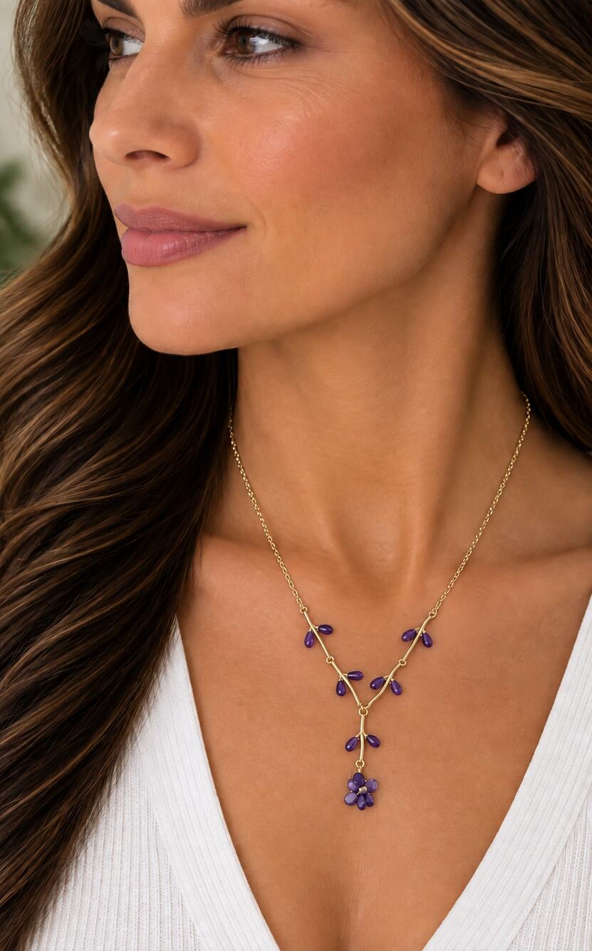 Michael Michaud Lavender Necklace